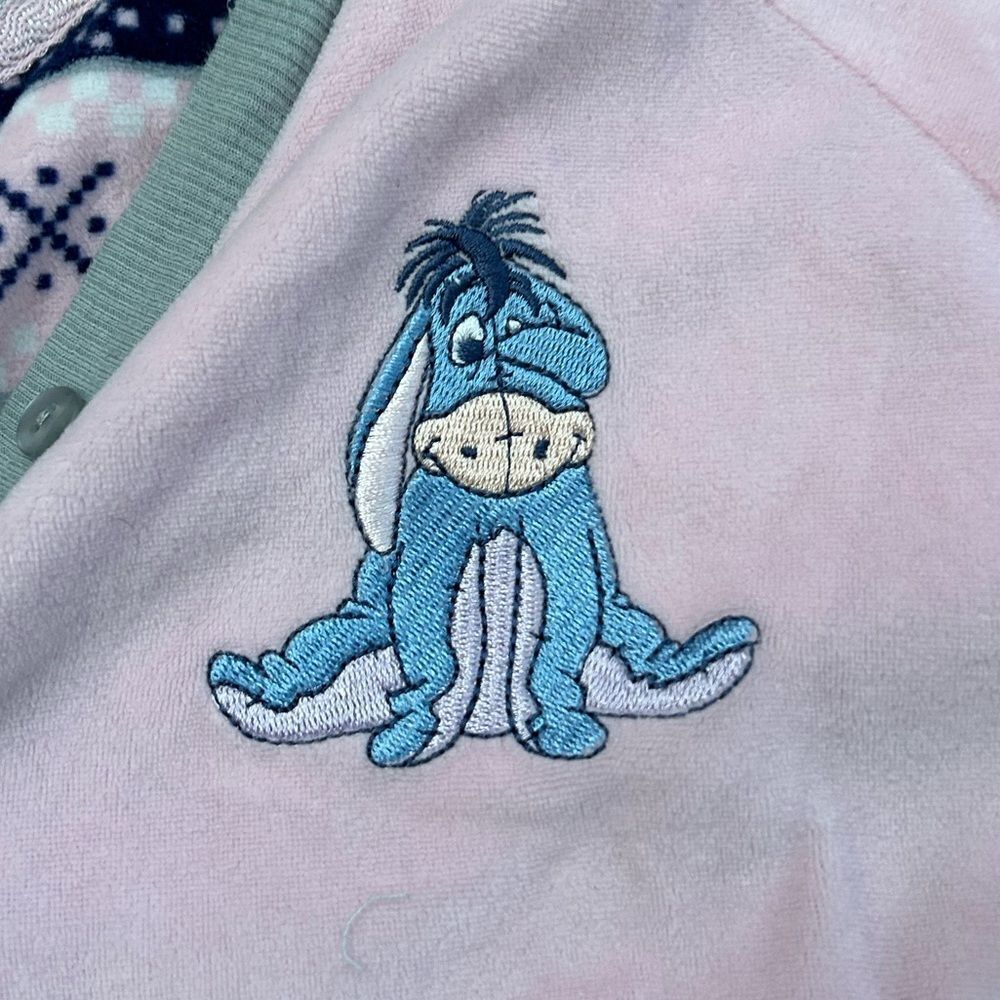 Womens Fleece Disney Eeyore Pajama Shirt - Picture 4 of 5